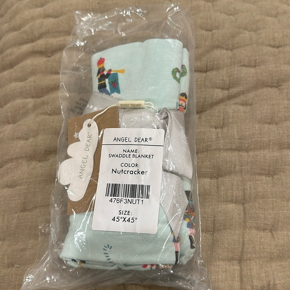 Angel Dear swaddle blanket nutcracker